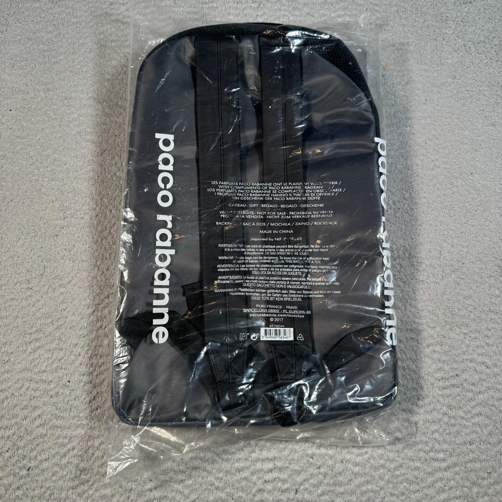 Paco Rabanne Invictus Backpack Gray‎ New In Wrapping - Picture 2 of 7